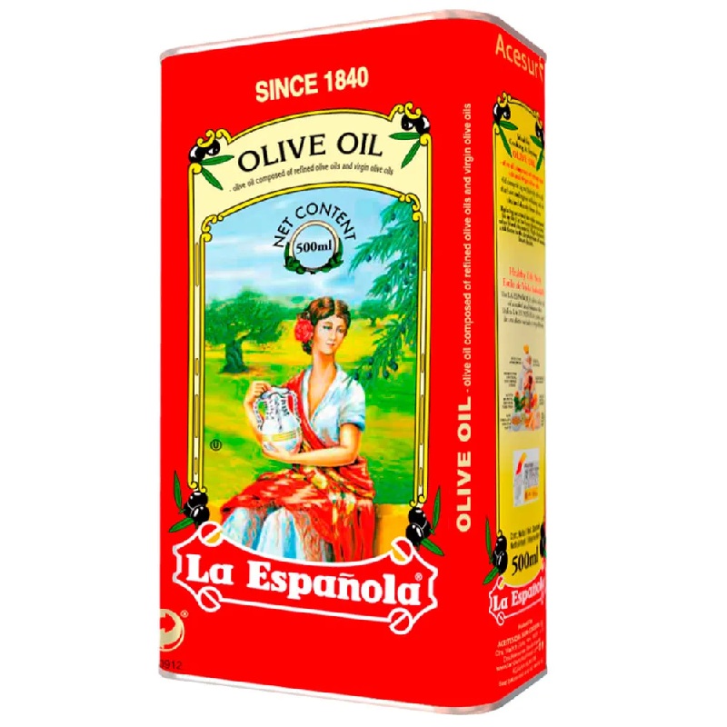 Aceite de oliva refinado con extra virgen LA ESPAÑOLA 250ml, 500ml,1L: imagen 1