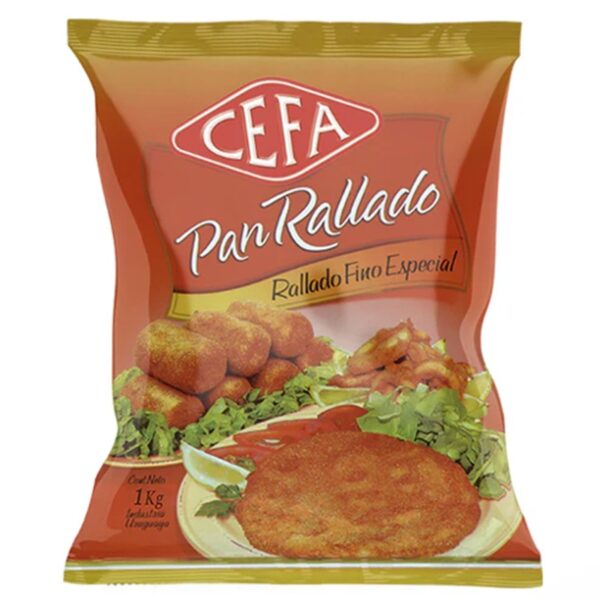 Pan rallado CEFA, común, saborizado y dorado, 1Kg