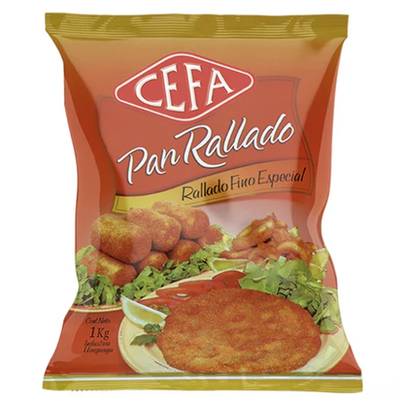Pan rallado CEFA, común, saborizado y dorado, 1Kg: imagen 1