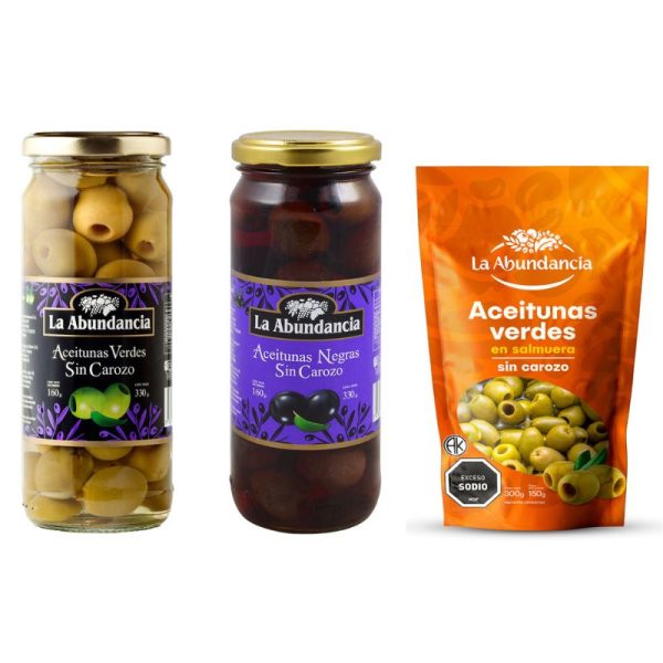 Aceitunas LA ABUNDANCIA 150g y 160g