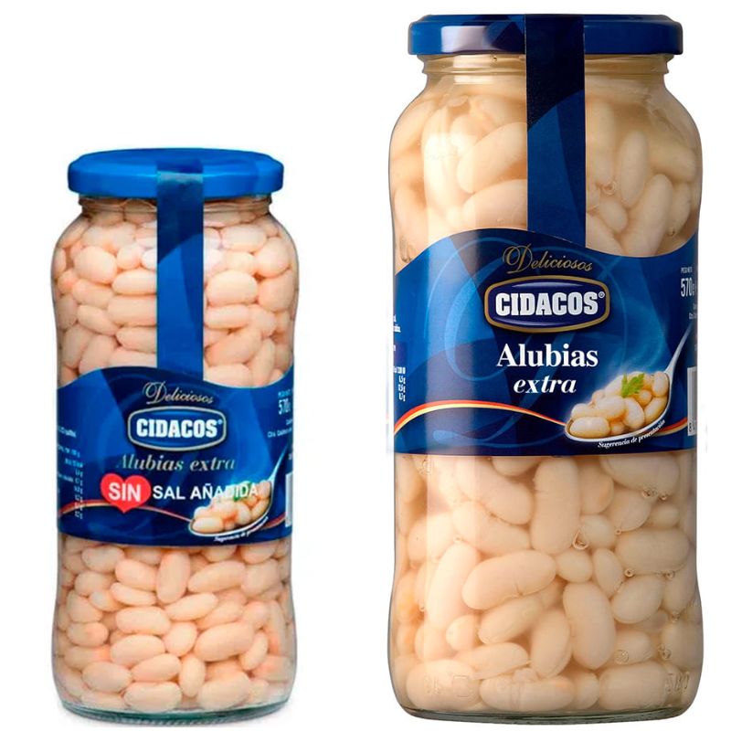 Porotos alubia CIDACOS 535g y 570g: imagen 1