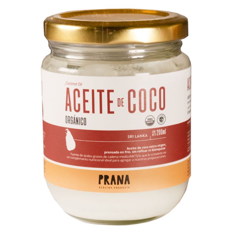 Aceite de coco orgánico PRANA 200g, 500g: imagen 2