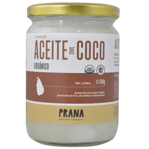 Aceite de coco orgánico PRANA 200g, 500g